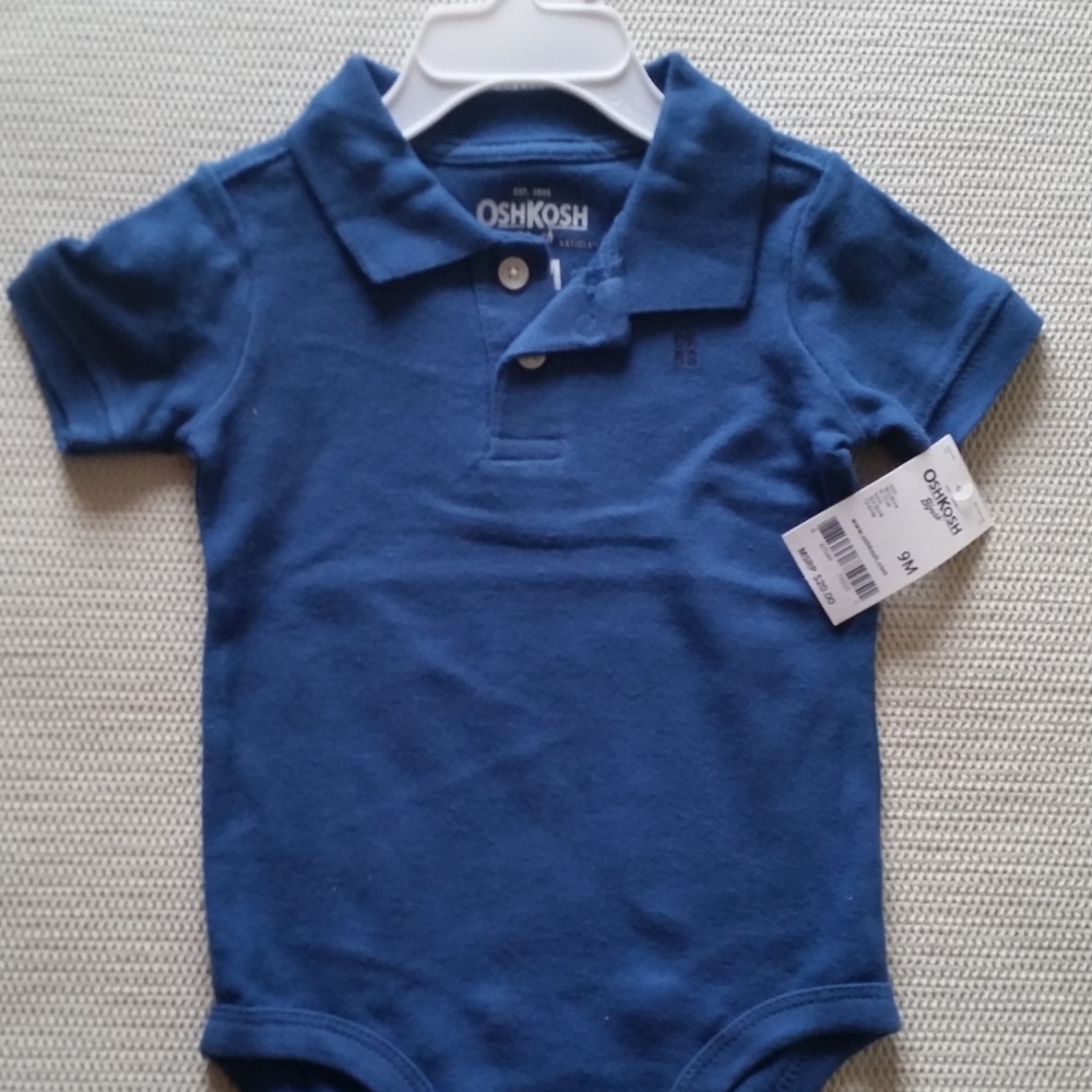 Oshkosh B'Gosh Bodysuit Baby Boy Blue  9 Months